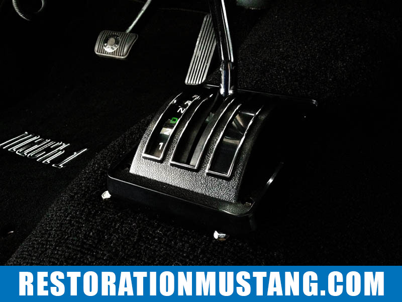 Shifter bezel installed for automatic transmission | 71 72 73 Mustang Fastback