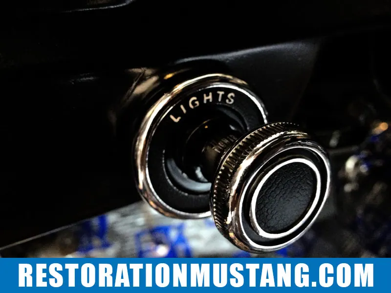 Head light switch bezel retaining nut and washer | Fitting a 70 mustang switch bezel on a 71 72 or 73 Ford Mustang