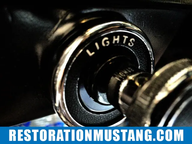 Head light switch bezel retaining nut and washer | Fitting a 70 mustang switch bezel on a 71 72 or 73 Ford Mustang. This seems to be a topic affecting a lot of fellow mustang restorers out there. Currently, the aftermarket does not remanufacture switch bezels for the 71-73 mustangs. The do however make them for the 69-70 mustang and at first glance they look similar. They couldn’t be less compatible with the 71-73 if they tried… The first problem you will need to correct is the tabs that come supplied on the bezels. These will need to be ground off of the bezel. Next, be certain that you do not mess up your original bezel retaining nuts, these are impossible to find on the aftermarket and are essential for this project to be a success. For my project mustang, I simply sanded these town to a smooth finish and sprayed mine satin black. It makes for a cleaner appearence and lets the bezels really shine in the dash panel. Moderate Install DifficultyOnce all the bezels are ground down and lay flat at the back, you will notice that the headlight switch bezel retaining nut’s head is too small to fit into the new headlight switch bezel. This does not seem like a huge problem, but it is… You will need to head over to northern tool supply or get online and find a machine bushing that measures 5/8 x 1 x 18ga. This is the perfect size to fit into the new bezel and provide a nice surface for the bezel retaining nut to attach. Your next dilemma will be that with the new setup, your bezel retaining nut is about 1/4″ too short to re-thread into the headlight switch once the back spacer is placed between the switch and the inside of the dash frame. I tried numerous solutions to solve this problem, but the angle of the dash panel is too odd for the switch to tighten down properly. The solution is to recess the face of the back spacer approx 1/4″ so that the switch becomes closer to the bezel retaining nut. To do so, I simply hit it gently with a mallet to recess inward. There are better methods to do this, but this does work just fine. The last issue you will run into is that the new headlight switch knob and stem for the 69-70 mustang is 1/2″ too short to make contact inside the headlight switch. You will need to gently pull the knob off of the new stem and refurbish your original headlight switch stem. Once you do all of this, viola! The setup looks new and fancy!