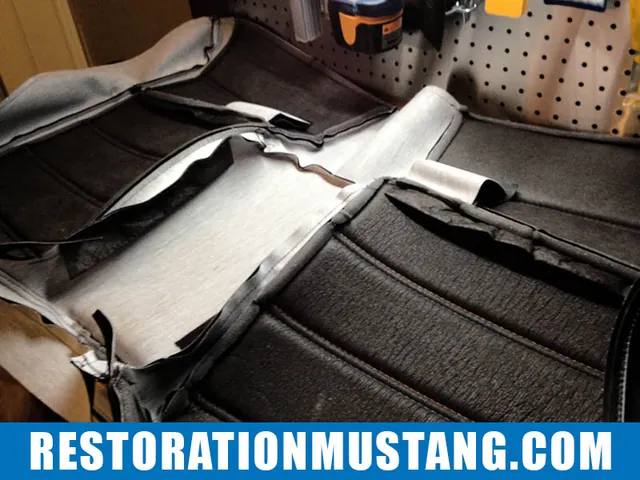 How To Upholster the Upper & Lower Back Seats in 71 72 73 Mustang Fastback