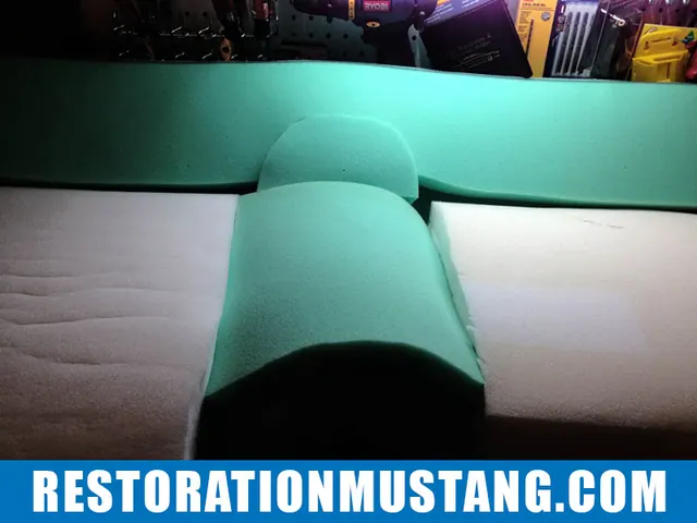 How To Upholster the Upper & Lower Back Seats in 71 72 73 Mustang Fastback Part 2, photo 7