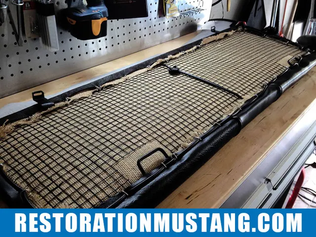 How To Upholster the Upper & Lower Back Seats in 71 72 73 Mustang Fastback