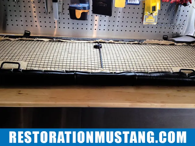 How To Upholster the Upper & Lower Back Seats in 71 72 73 Mustang Fastback