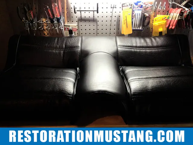 How To Upholster the Upper & Lower Back Seats in 71 72 73 Mustang Fastback Part 2, photo 35