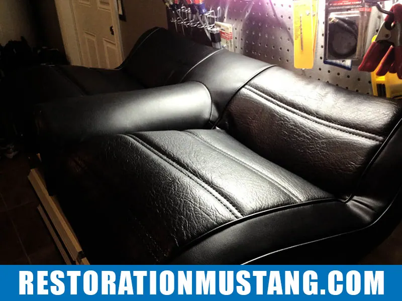 How To Upholster the Upper & Lower Back Seats in 71 72 73 Mustang Fastback Part 2
