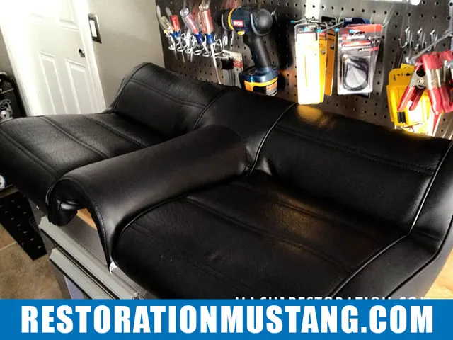 How To Upholster the Upper & Lower Back Seats in 71 72 73 Mustang Fastback