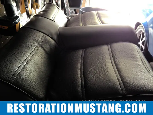 How To Upholster the Upper & Lower Back Seats in 71 72 73 Mustang Fastback