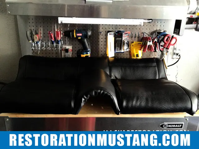 How To Upholster the Upper & Lower Back Seats in 71 72 73 Mustang Fastback