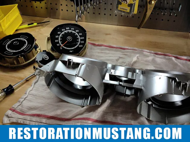 Gauge cluster restoration 71 72 73 mustang