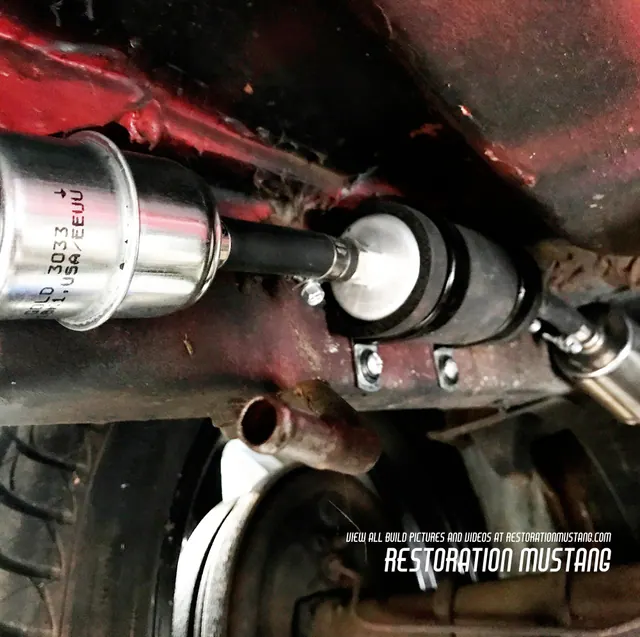 How To Install Holley Sniper Fuel Injection on a Mustang | Fuel Pump Stage, photo 47