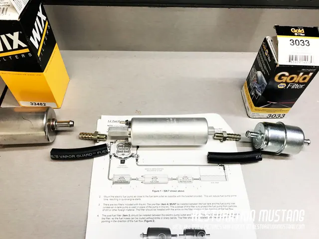 How To Install Holley Sniper Fuel Injection on a Mustang | Fuel Pump Stage, photo 33
