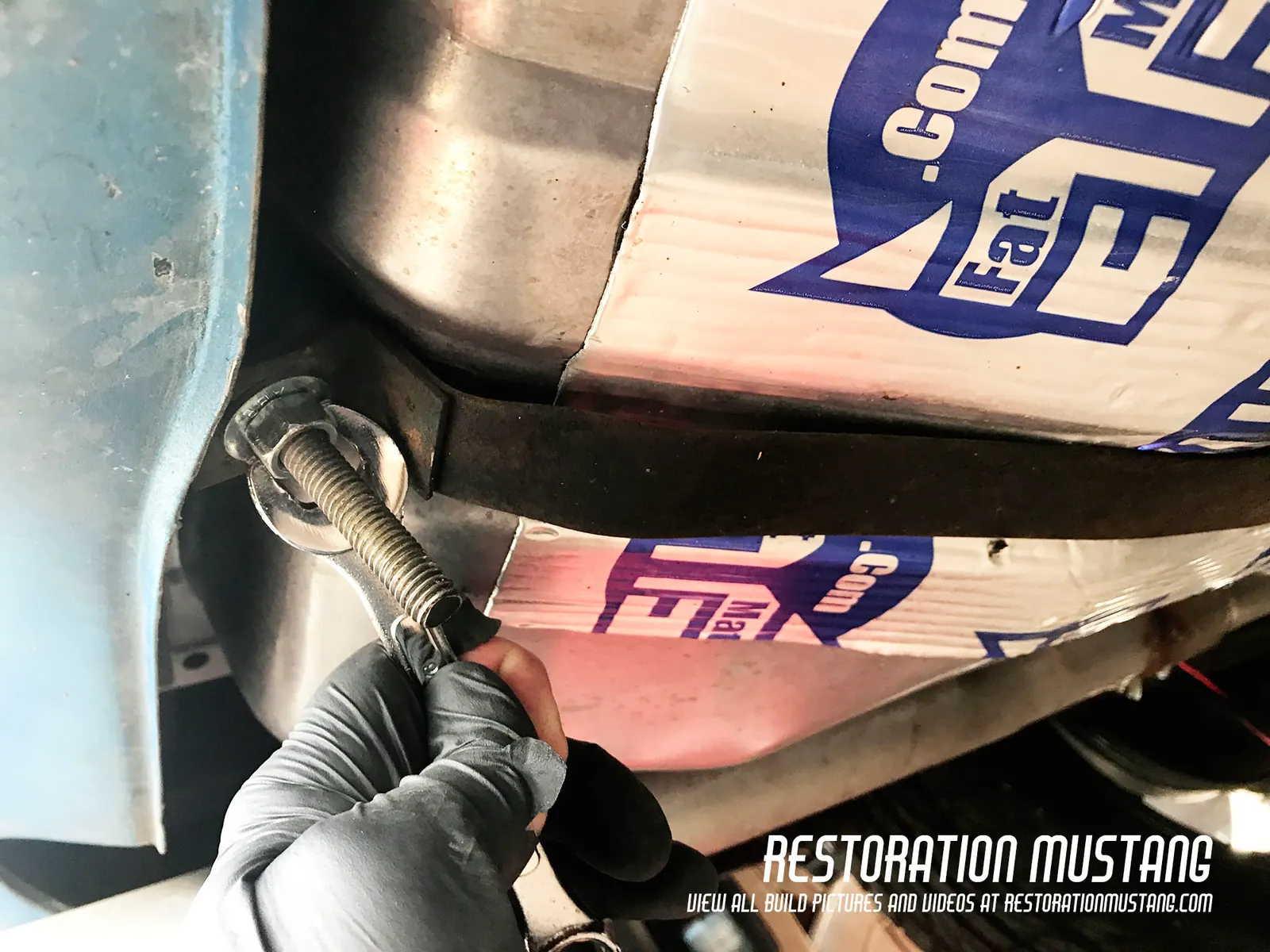 How To Install Holley Sniper Fuel Injection on a Mustang | Fuel Pump Stage, photo 5