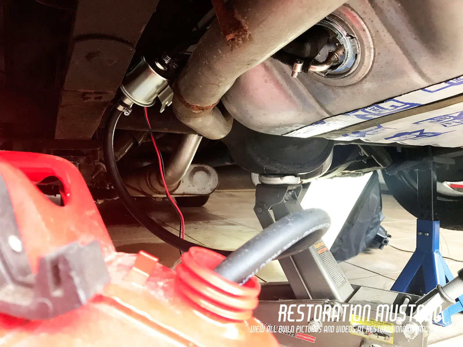 How To Install Holley Sniper Fuel Injection on a Mustang | Fuel Pump Stage, photo 2
