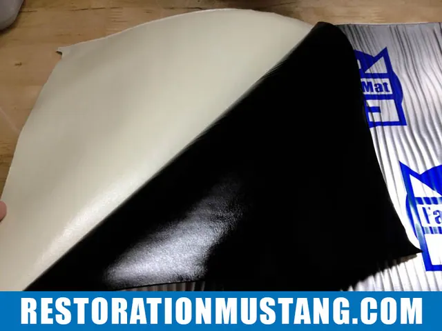 Installing FatMat Sound Deadener In Mustang Classic Car: Prepping the floor