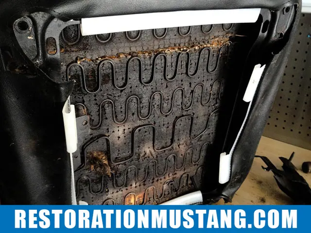 Passenger seat disassembly & preparation for upholstery 71 72 73 mustang
