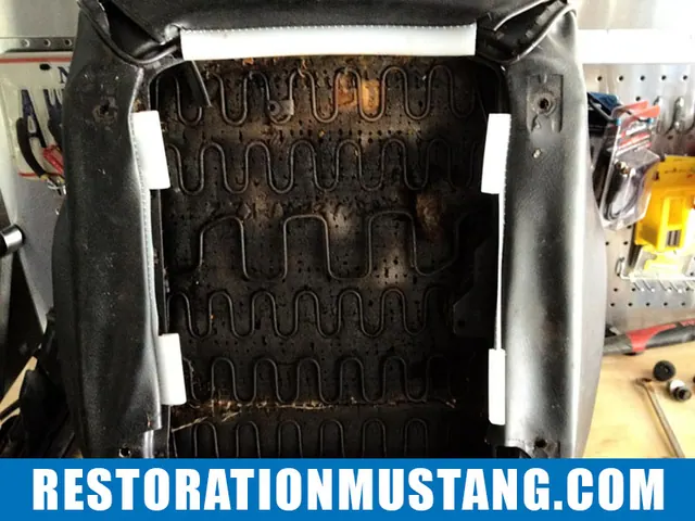 Passenger seat disassembly & preparation for upholstery 71 72 73 mustang
