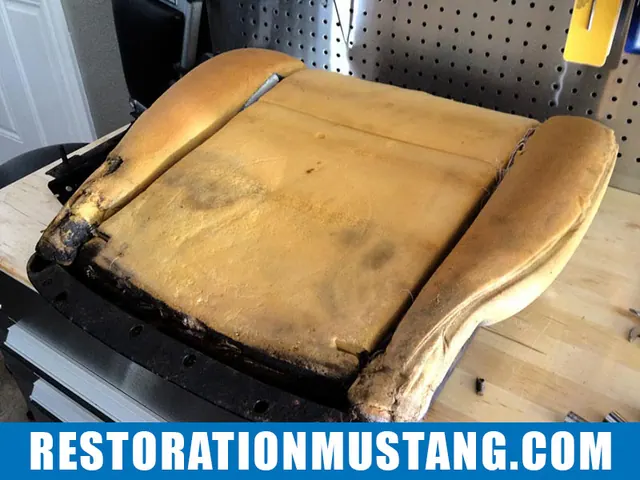 Passenger seat disassembly & preparation for upholstery 71 72 73 mustang