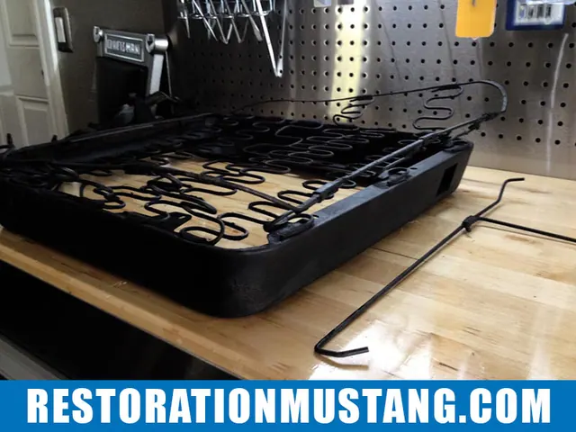 Passenger seat disassembly & preparation for upholstery 71 72 73 mustang