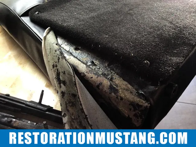 Passenger seat disassembly & preparation for upholstery 71 72 73 mustang