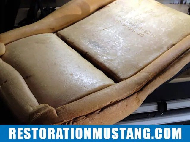Passenger seat disassembly & preparation for upholstery 71 72 73 mustang