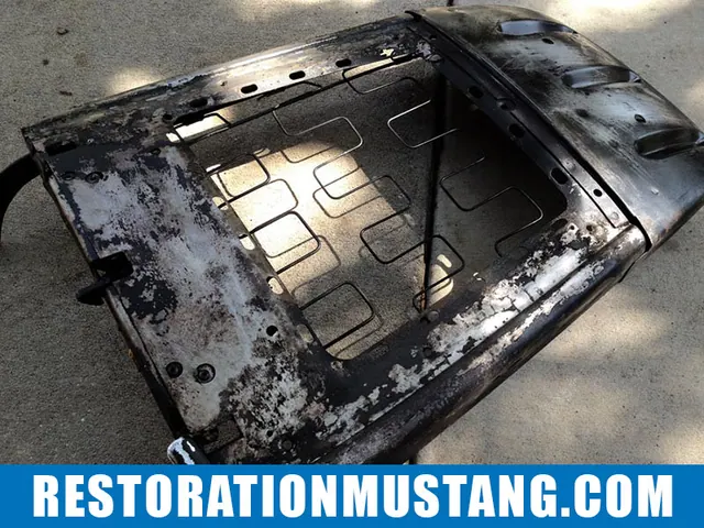 Passenger seat disassembly & preparation for upholstery 71 72 73 mustang