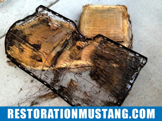 How To Reupholster the back seats in the 71 72 73 Mustang Fastback
