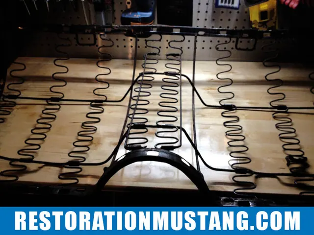 How To Reupholster the back seats in the 71 72 73 Mustang Fastback