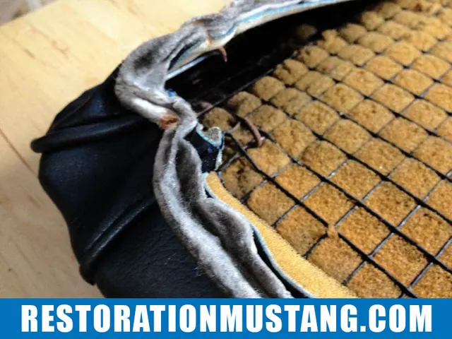 How To Reupholster the back seats in the 71 72 73 Mustang Fastback