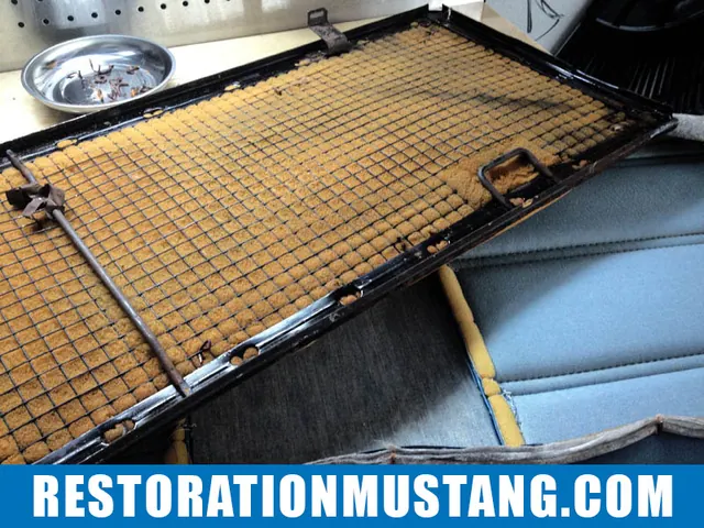 How To Reupholster the back seats in the 71 72 73 Mustang Fastback