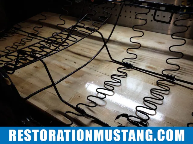 How To Reupholster the back seats in the 71 72 73 Mustang Fastback