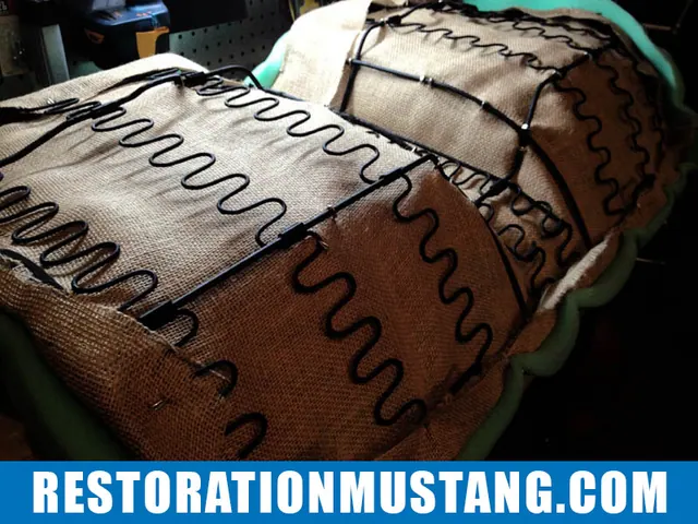 How To Reupholster the back seats in the 71 72 73 Mustang Fastback