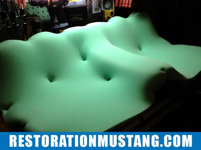 How To Reupholster the back seats in the 71 72 73 Mustang Fastback