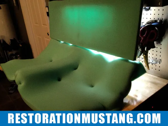 How To Reupholster the back seats in the 71 72 73 Mustang Fastback