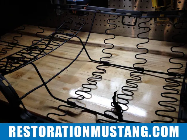 How To Reupholster the back seats in the 71 72 73 Mustang Fastback