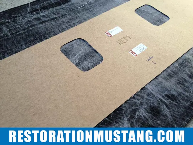 Upholstering package tray adding vinyl 71 72 73 mustang fastback