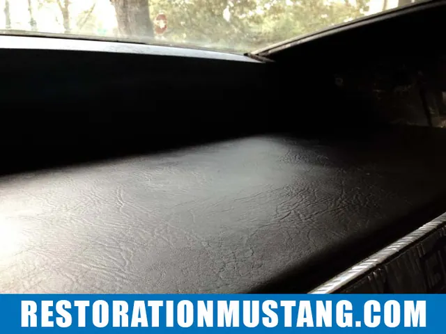 Upholstering package tray adding vinyl 71 72 73 mustang fastback
