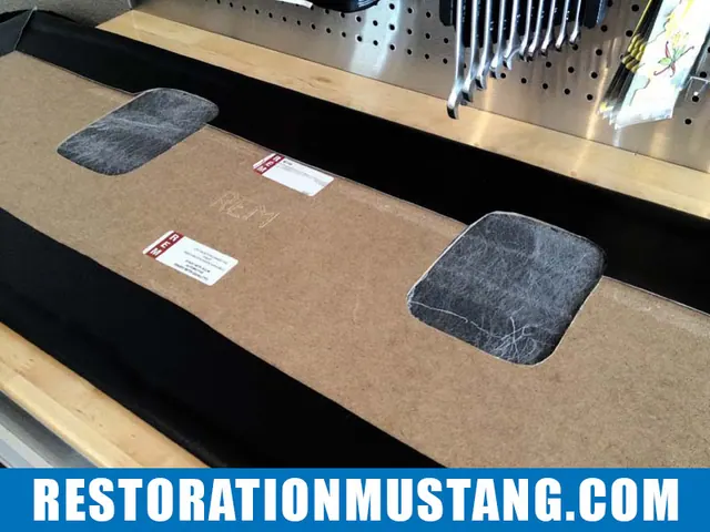 Upholstering package tray adding vinyl 71 72 73 mustang fastback
