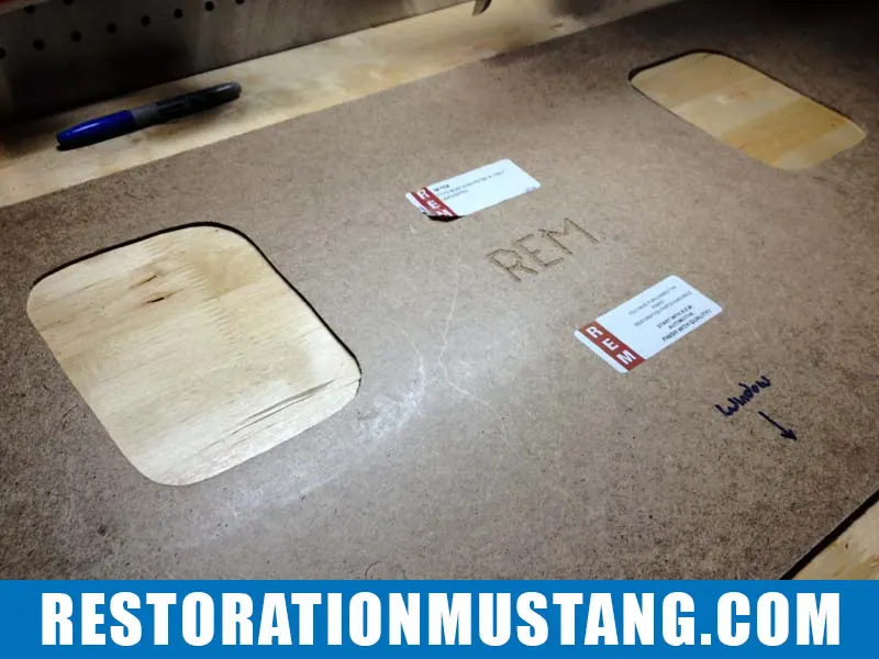 Adding upholstery vinyl to the package tray 71 72 73 mustang fastback | Upholstering the package tray how to