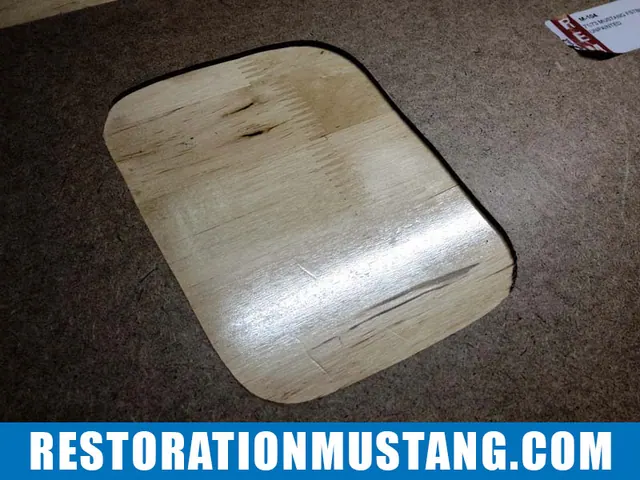 Upholstering package tray adding vinyl 71 72 73 mustang fastback