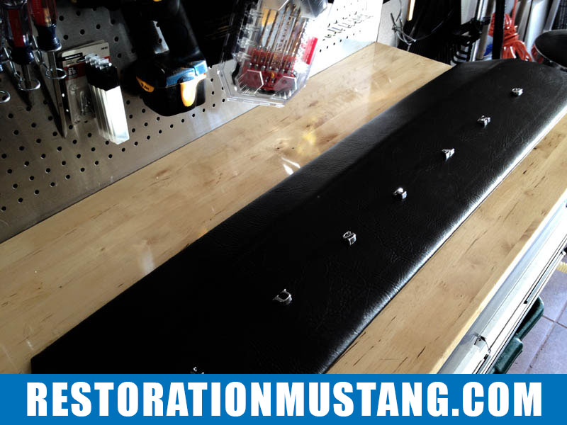 Making an upper package tray upholstered for the 71 72 73 Mustang Fastback