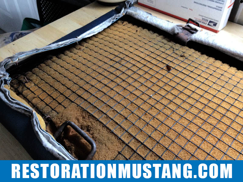 How To Reupholster the back seats in the 71 72 73 Mustang Fastback